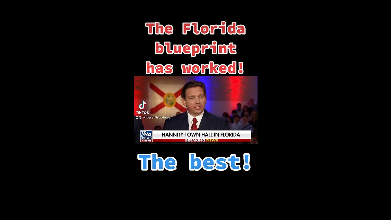 Ron DeSantis outlines the Florida blueprint and why it has been so successful