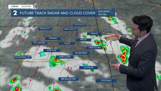 Isolated Storms Saturday