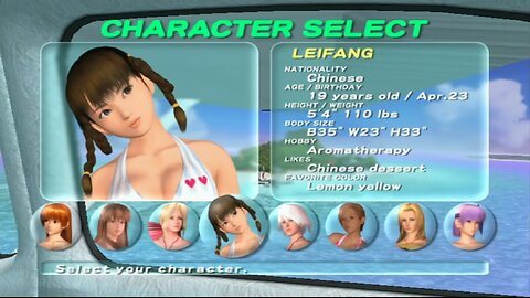 XBOX Dead or Alive Xtreme Beach Volleyball Leifang playthrough