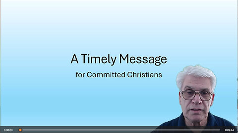 A Timely Message for Committed Christians