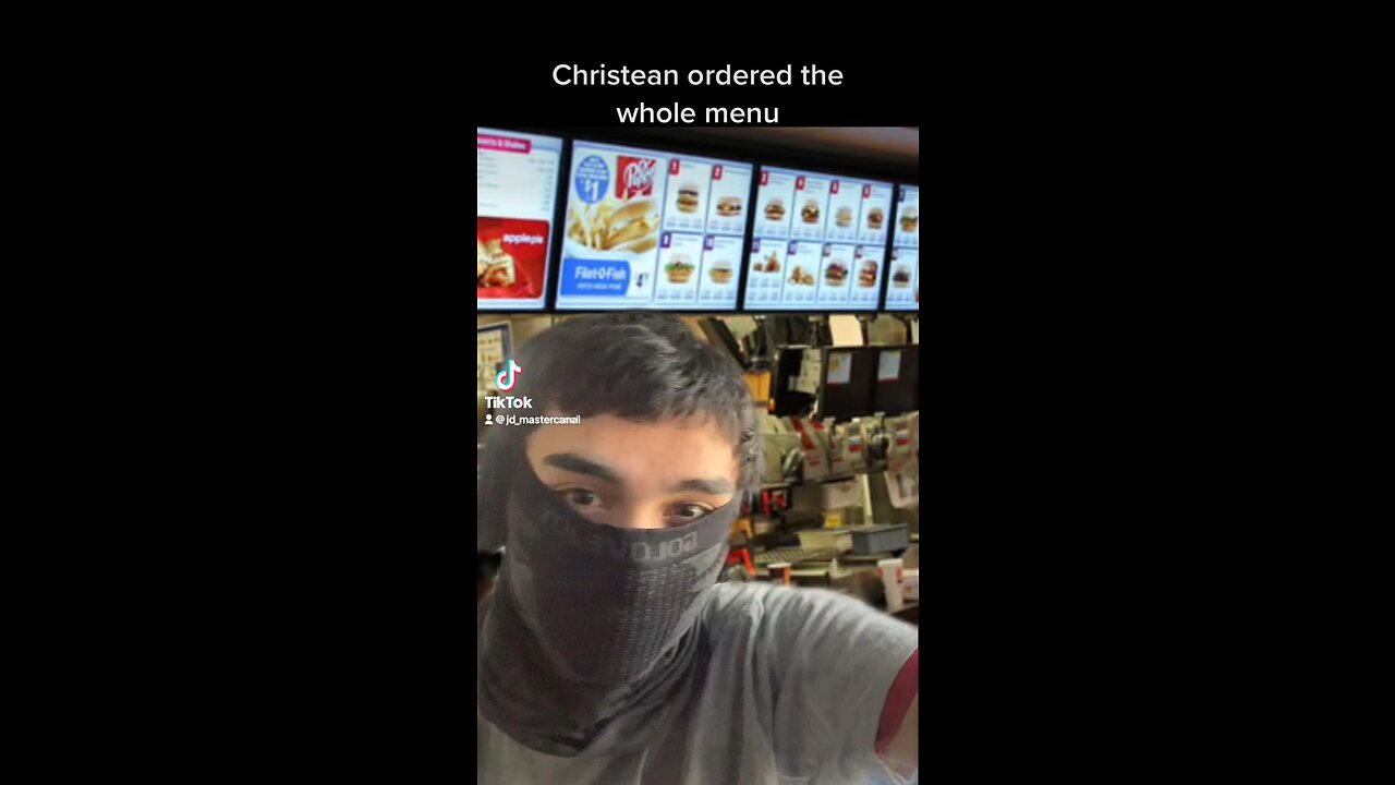 Christean orders the whole menuðŸ˜ðŸ˜‚
