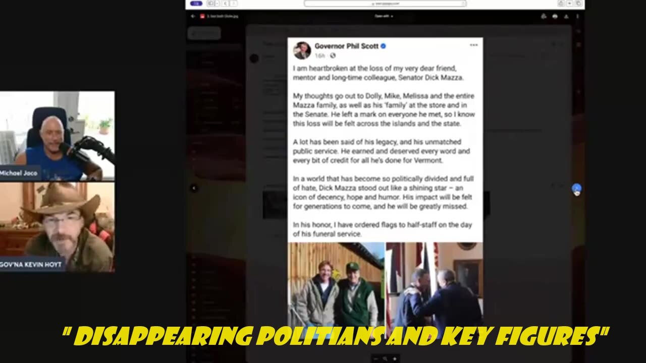 MICHAEL JACO Update Today June 16: "Disappearing Politians And Key Figures"