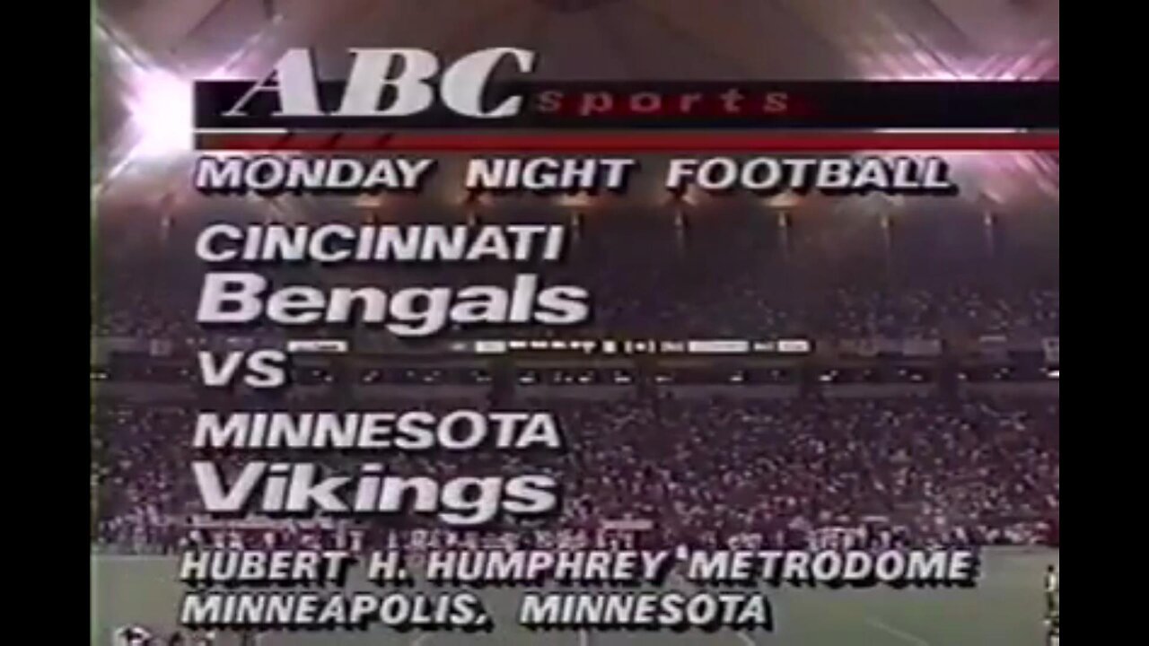 1989-12-25 Cincinnati Bengals vs Minnesota Vikings Part 1