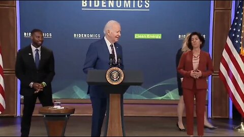 Biden's Dementia Kicks In As He Walks To The Podium