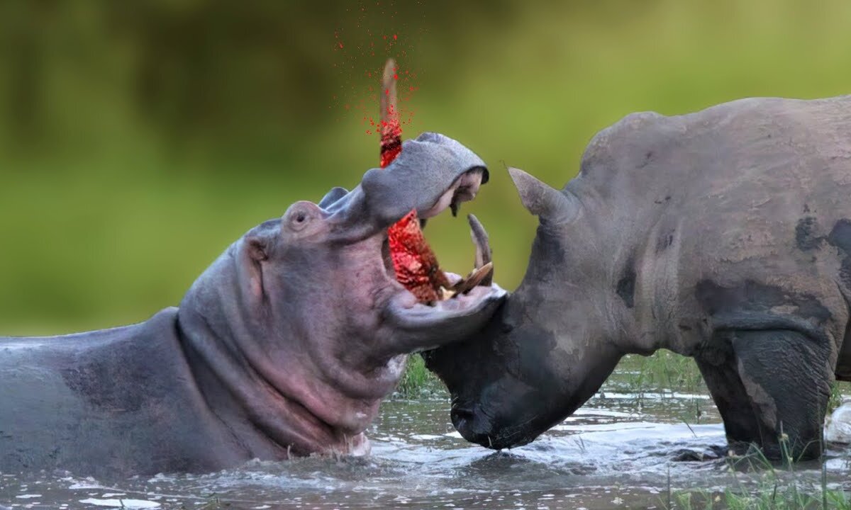 Animal Vised Presents: The Ultimate Showdown - Even Hippos Fear This Aggressive Animal