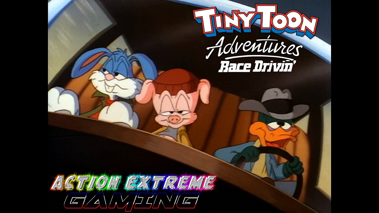 Tiny Toon Adventures Race Drivin Car Crash Mashup Parody