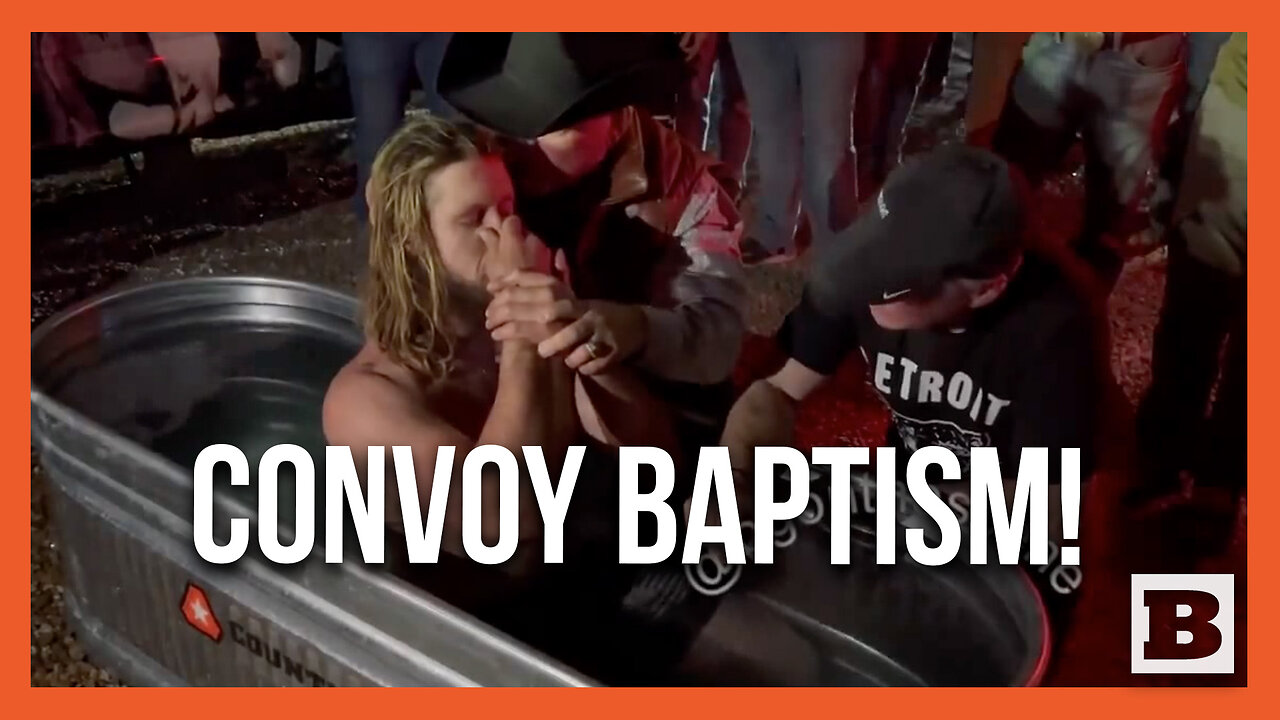 Baptism Ceremony Held by "Take Our Border Back" Convoy in Texas