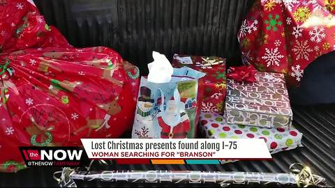 Christmas presents found on side of I-75, woman looking for owner