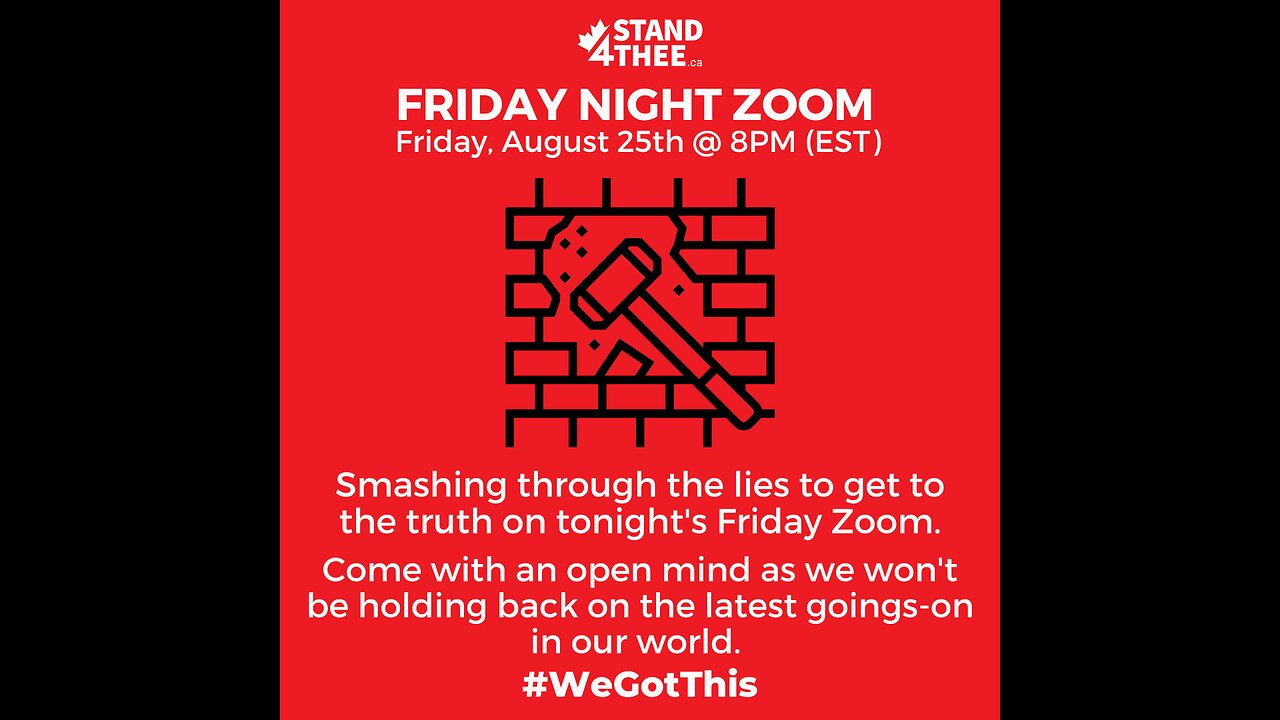 Stand4THEE Friday Night Zoom Aug 25 2023 - Smashing the lies