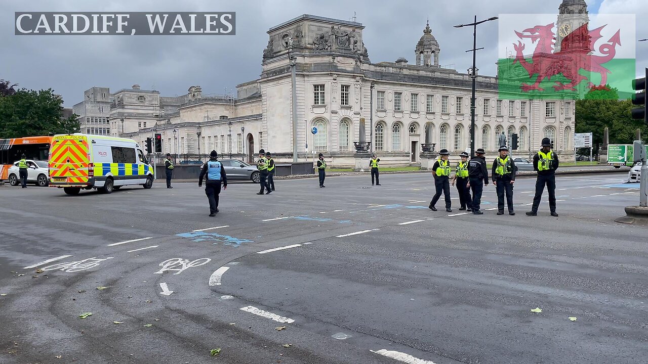 Silent March for Fathers of Gaza, Duke Street Cardiff