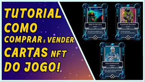 COMPRE e VENDA cartas/cards NFT (avatar, equipamentos, guerreiros, armas e lands) de Alien Worlds