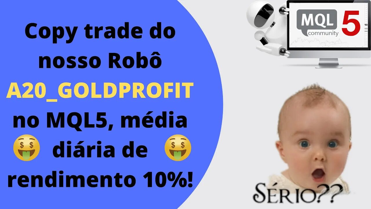 MQL5 - Saiba como contratar o Copy Trade do nosso robô A20_GOLDPROFIT de um jeito simples e rápido!