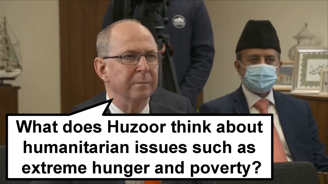 What does Huzoor think about humanitarian issues such as extreme hunger and poverty?