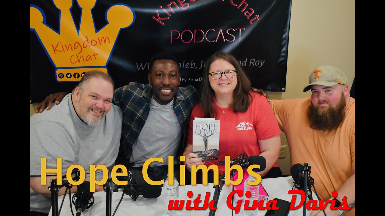 Episode 24 Gina Davis with her Book "Hope Climbs"