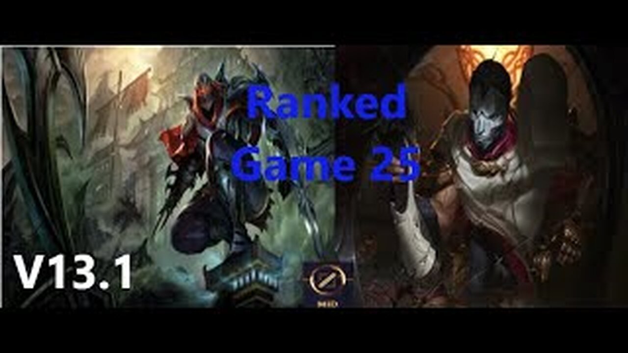 Ranked Game 25 Zed Vs Jhin Mid League Of Legends V13.1