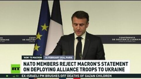 NATO members reject Macron’s statement on deploying bloc troops to Ukraine