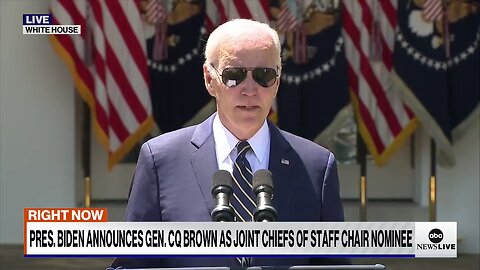 Pres. Biden announces he will nominate Gen. "CQ" Brown, the current Air Force chief of staff