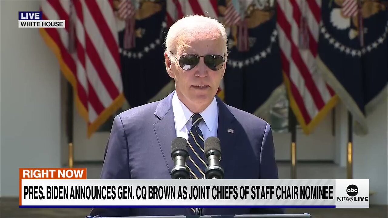 Pres. Biden announces he will nominate Gen. "CQ" Brown, the current Air Force chief of staff