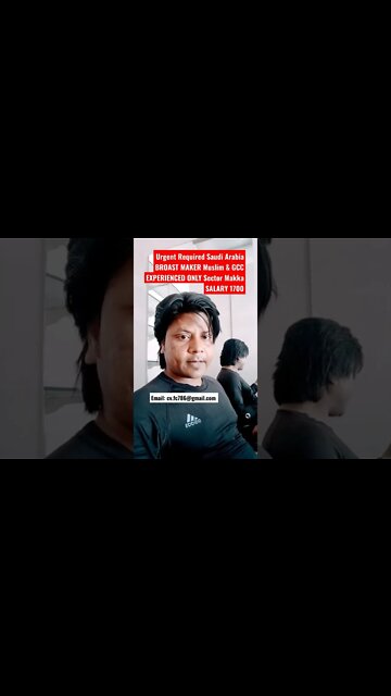 BROAST MAKER Job Muslim & GCC EXPERIENCED ONLY Sector Makka SALARY 1700 #shorts