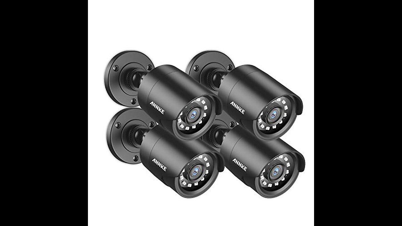 ZOSI 4 Pack 2.0 Megapixel HD 1080P 1920TVL HD-TVI Indoor Outdoor Dome Security Surveillance CCT...