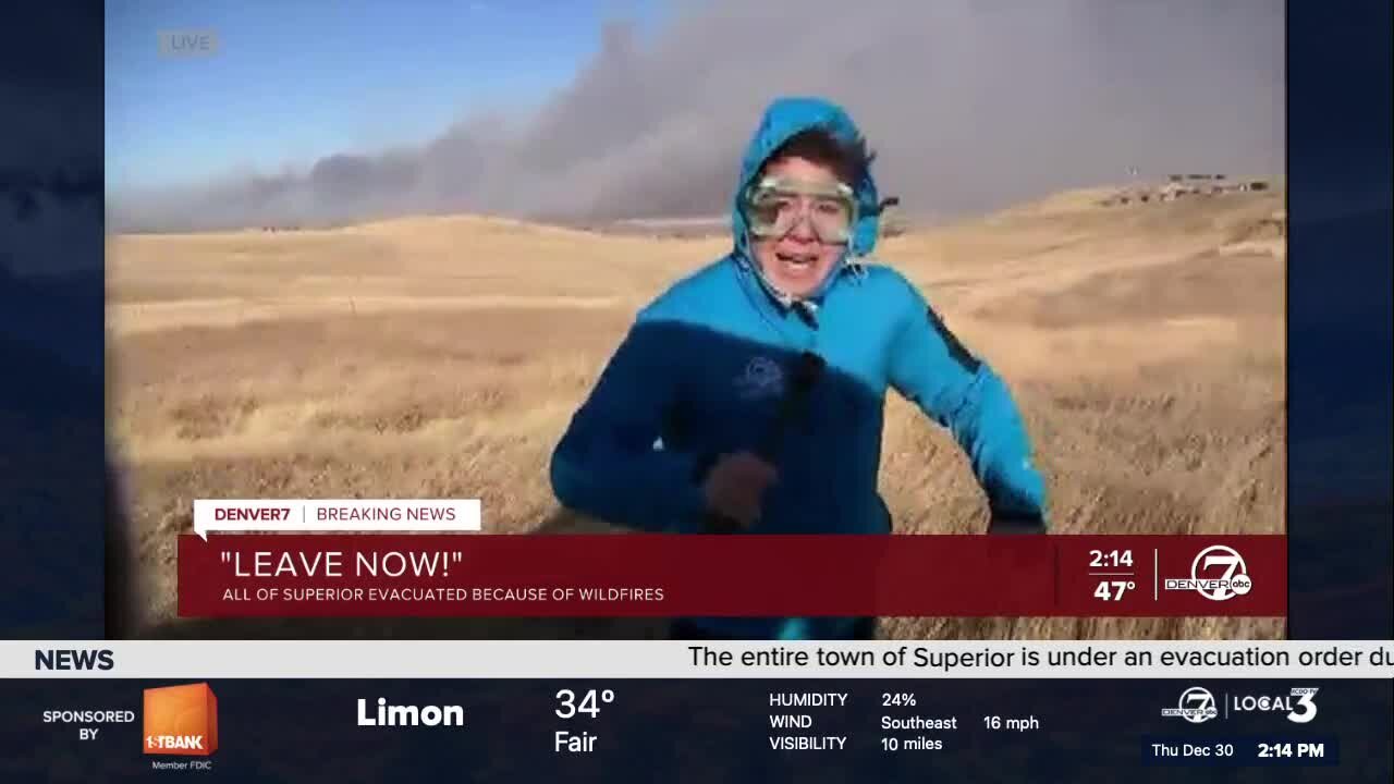Residents continue to evacuate during gusting winds and dangerous wildfire conditions in Boulder County