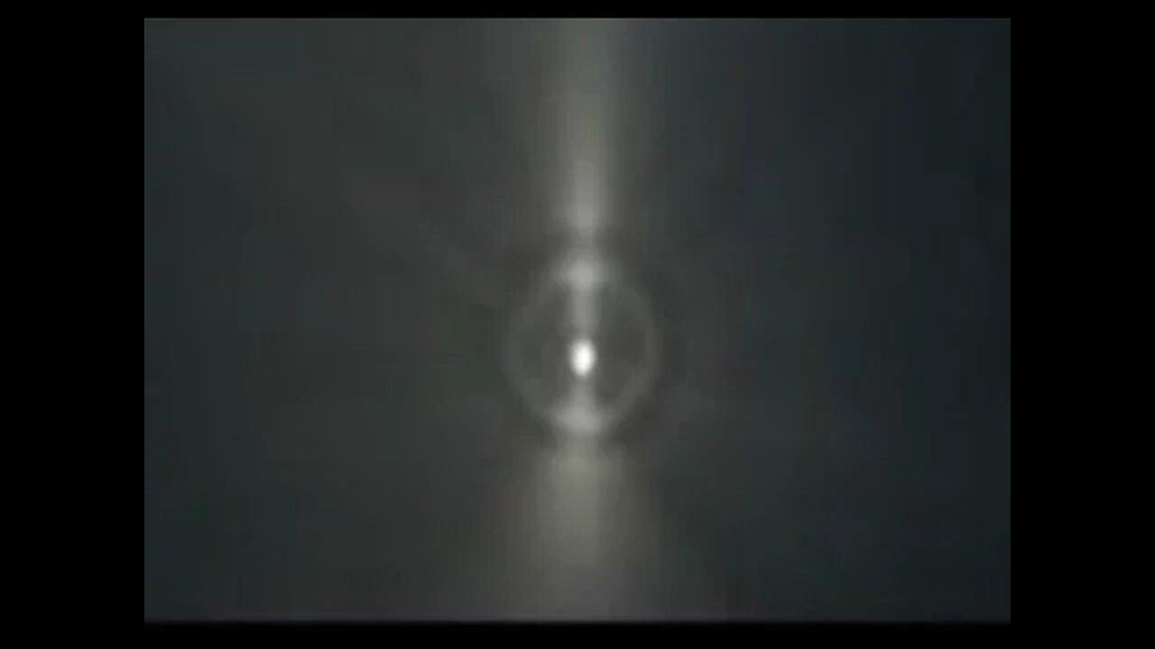 Night rocket launch hits dome, causing ripples, falls to earth