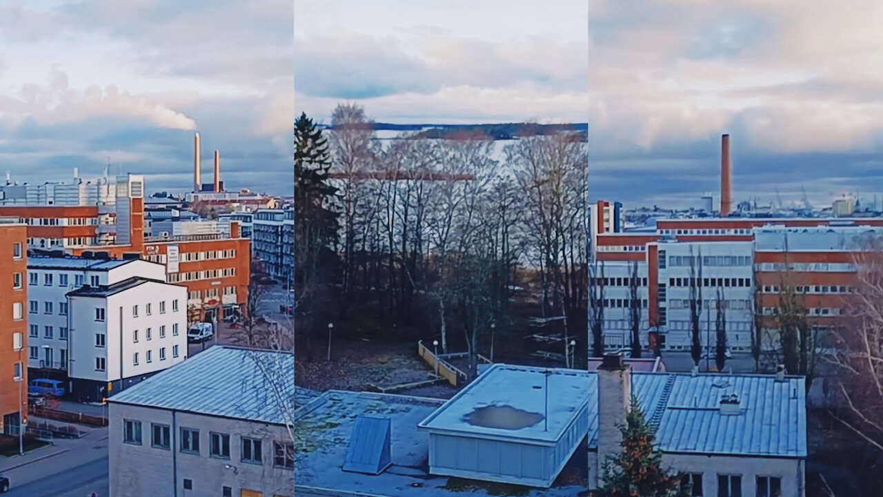 Beautiful view of the coast of the city of Helsinki