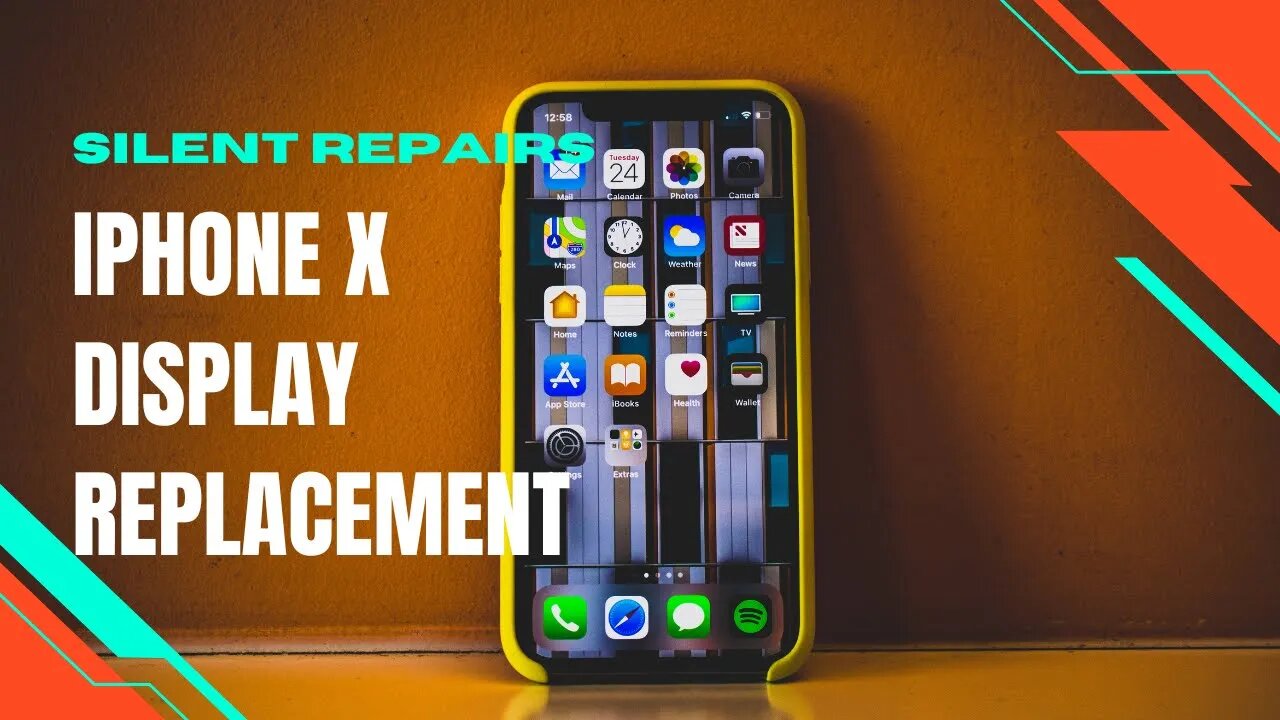 APPLE, Iphone X, lcd display, screen replacement, repair video