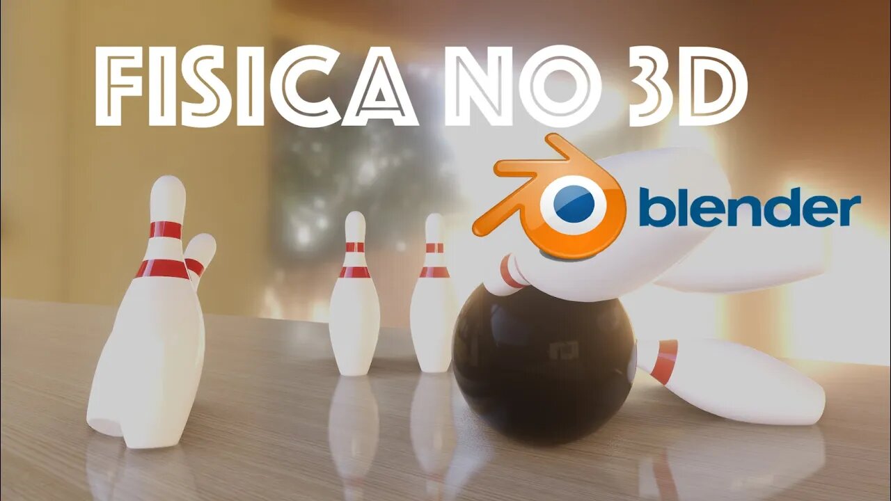 ANIMACAO COM FISICA BOLICHE - BLENDER