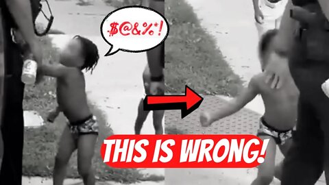 Watch: Child Yells ‘Shut Up B***h,’ Swings Repeatedly at Cops. This is BAD!!