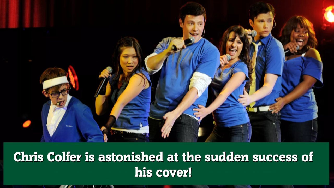 Chris Colfer is astonished at the sudden success of his cover!