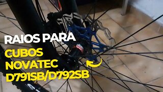 Raios para cubos Novatec