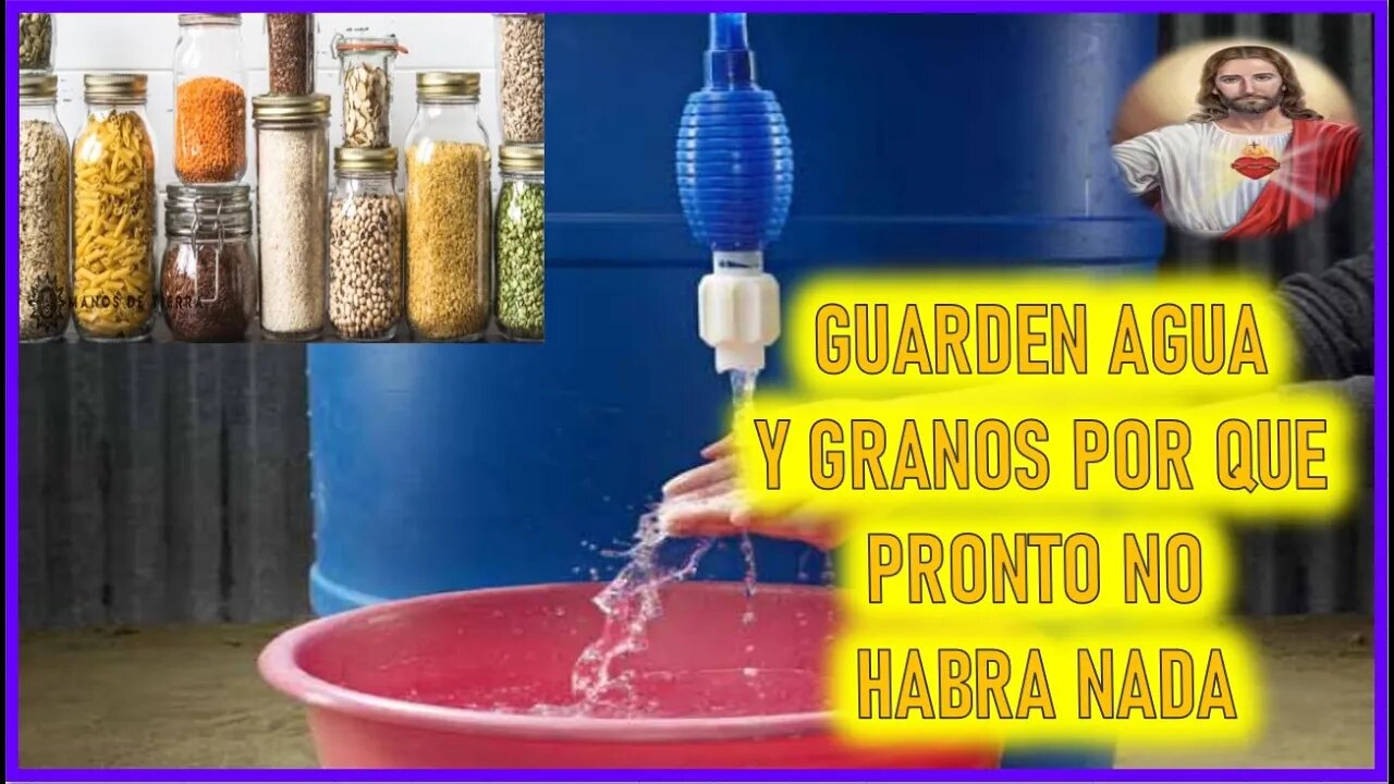 MENSAJE DE JESUCRISTO A MIRIAM CORSINI - GUARDEN AGUA Y GRANOS POR QUE PRONTO NO HABRA NADA