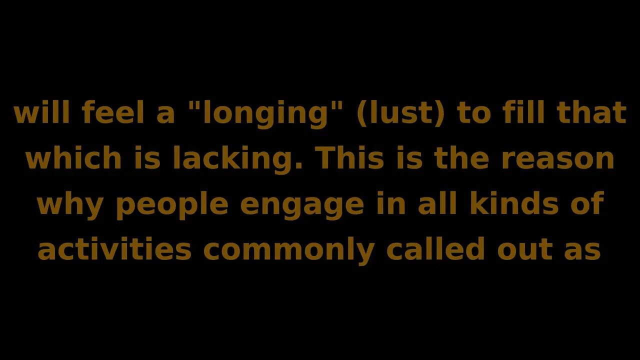 Soul Speak #34 (Oct 4/20) What is "lust" and where does it come from?