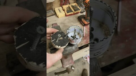 Hole Saw Stuck Material Removal Method