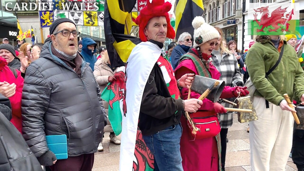 Wales celebrate St David’s Day, March Cardiff