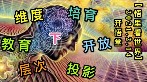 KWT1078(下)维度、投影、层次，教育、培育、开放20210214-17【悟里看世界】