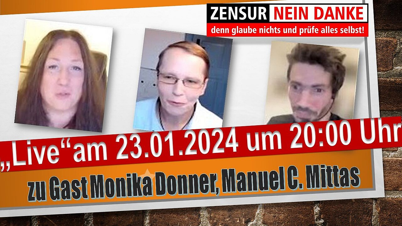 Was ist hier bloß los? Der Real Talk "Live" 23.01.2024 Monika Donner, Manuel Mittas