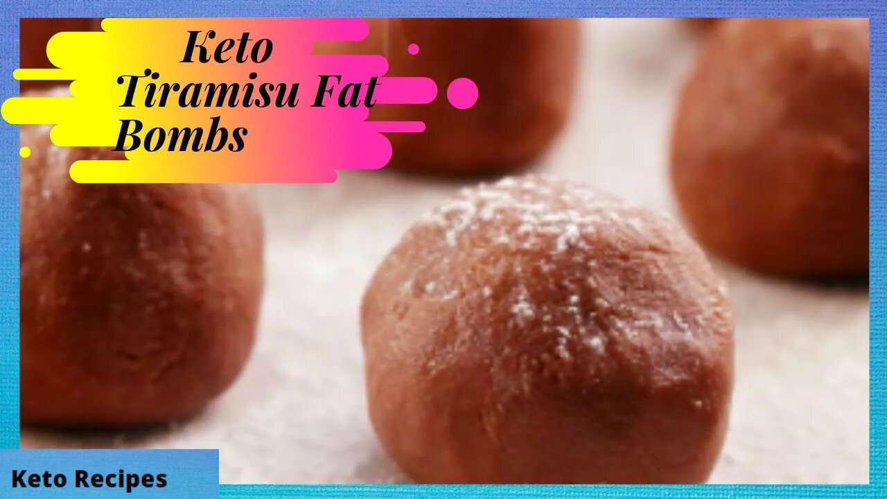 Keto Tiramisu Fat Bombs