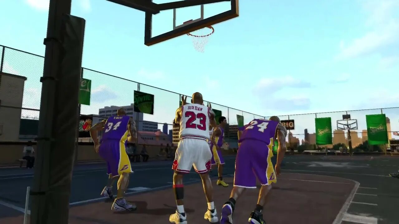 3 on 3: MJ, Scottie and Dennis Rodman vs SHAQ, Kobe & Kobe