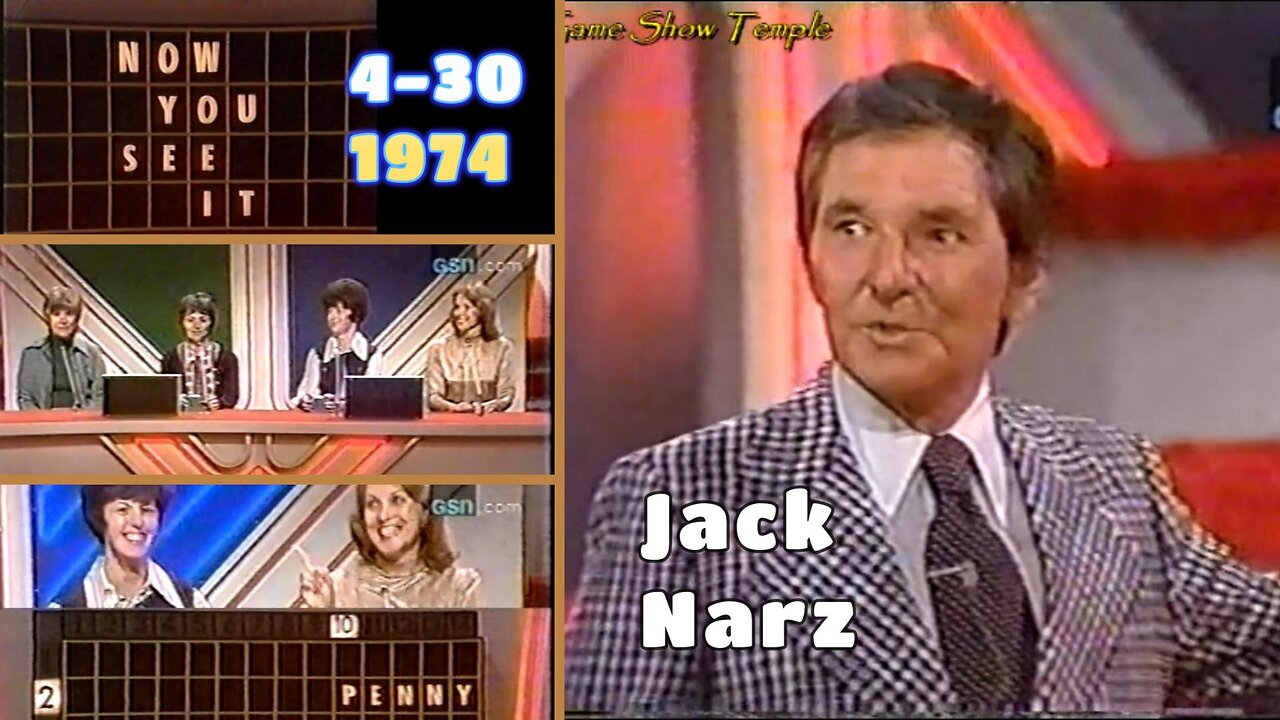 Jack Narz | Now You See It (4-30-1974) Full Episode | Game Shows