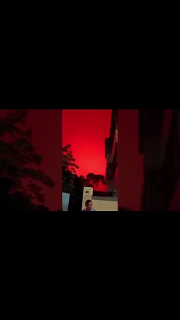 China🇨🇳 Red Sky !!! #china #china_photography