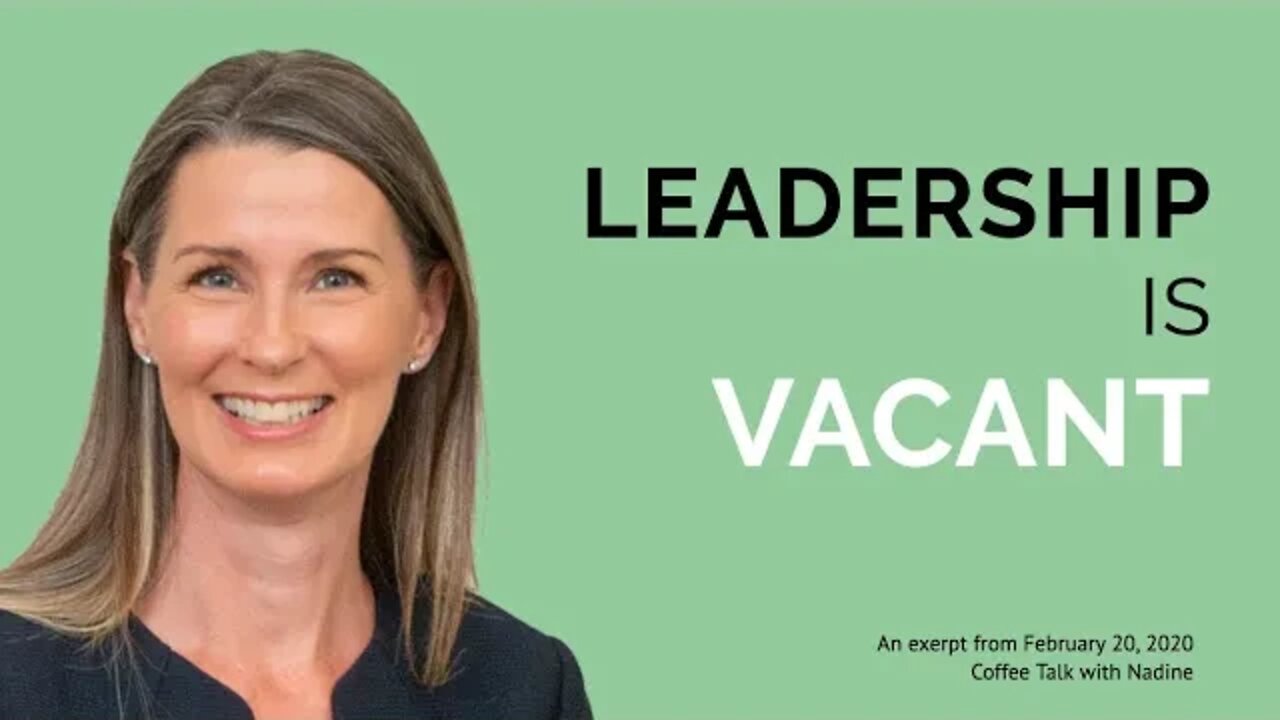 Leadership is Vacant | Western Separation | Coffee Talk with Nadine