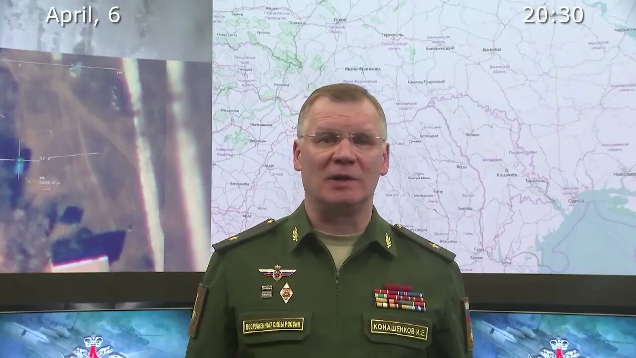 Russia's MoD April 6th Nightly Special Military Operation Status Update