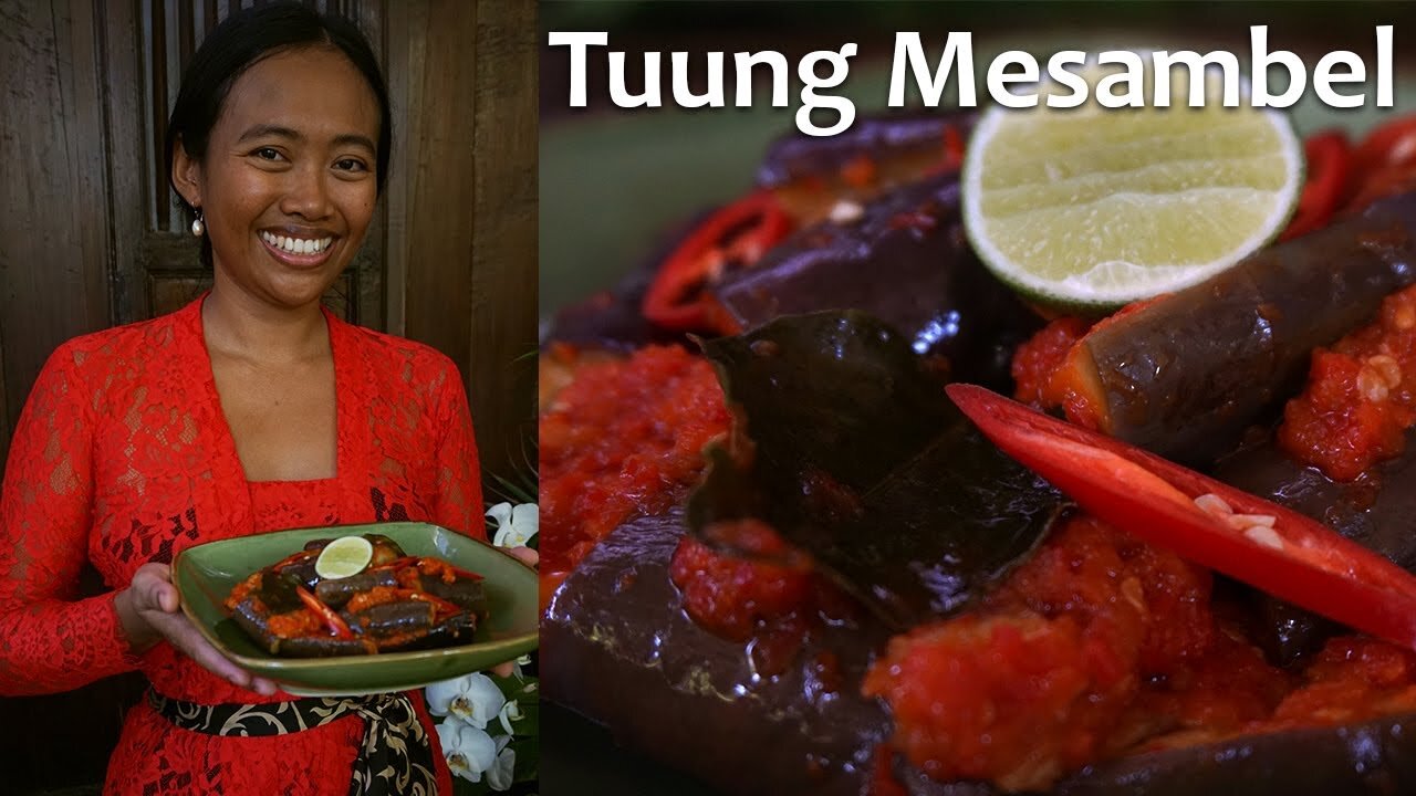 Steamed Eggplant with Chilli Sambal (Tuung Mesambel)