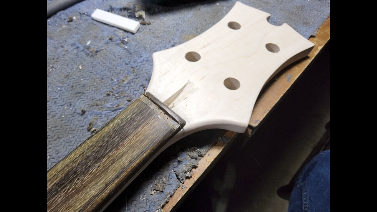 Guitar made with hand tools