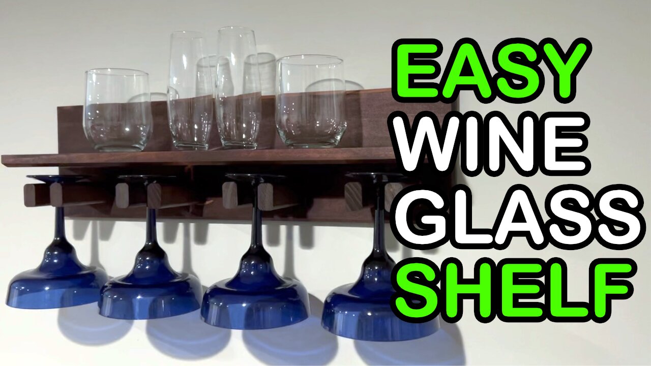 Easy Wine Glass Shelf | Shop Noise