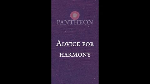 Advice for Harmony