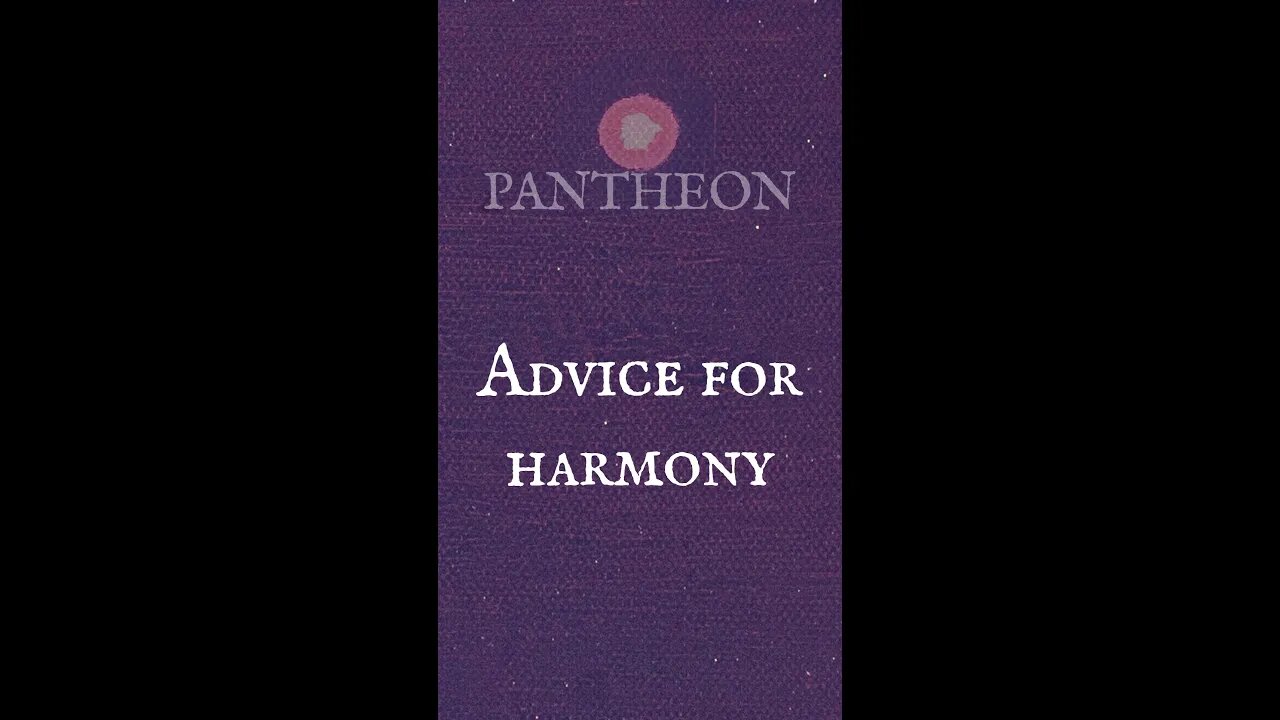 Advice for Harmony