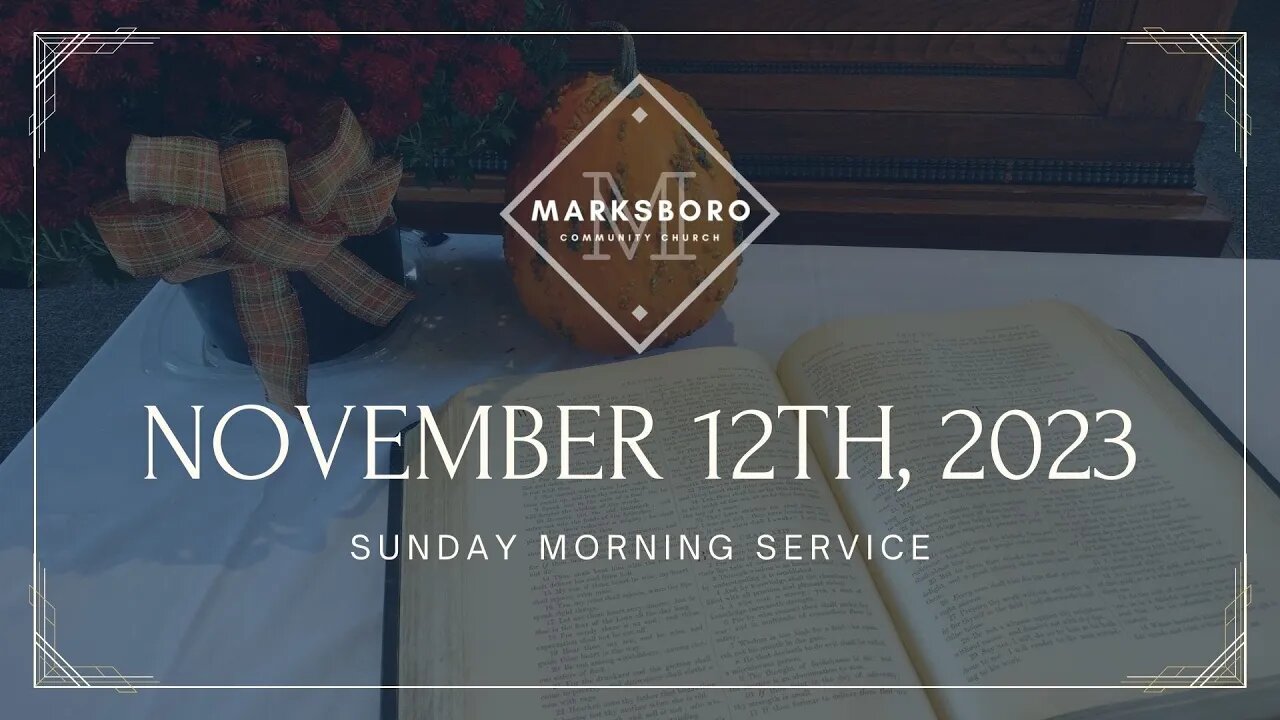 MCC November 12th Sunday Service